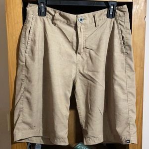 Quick silver khaki colored board shorts